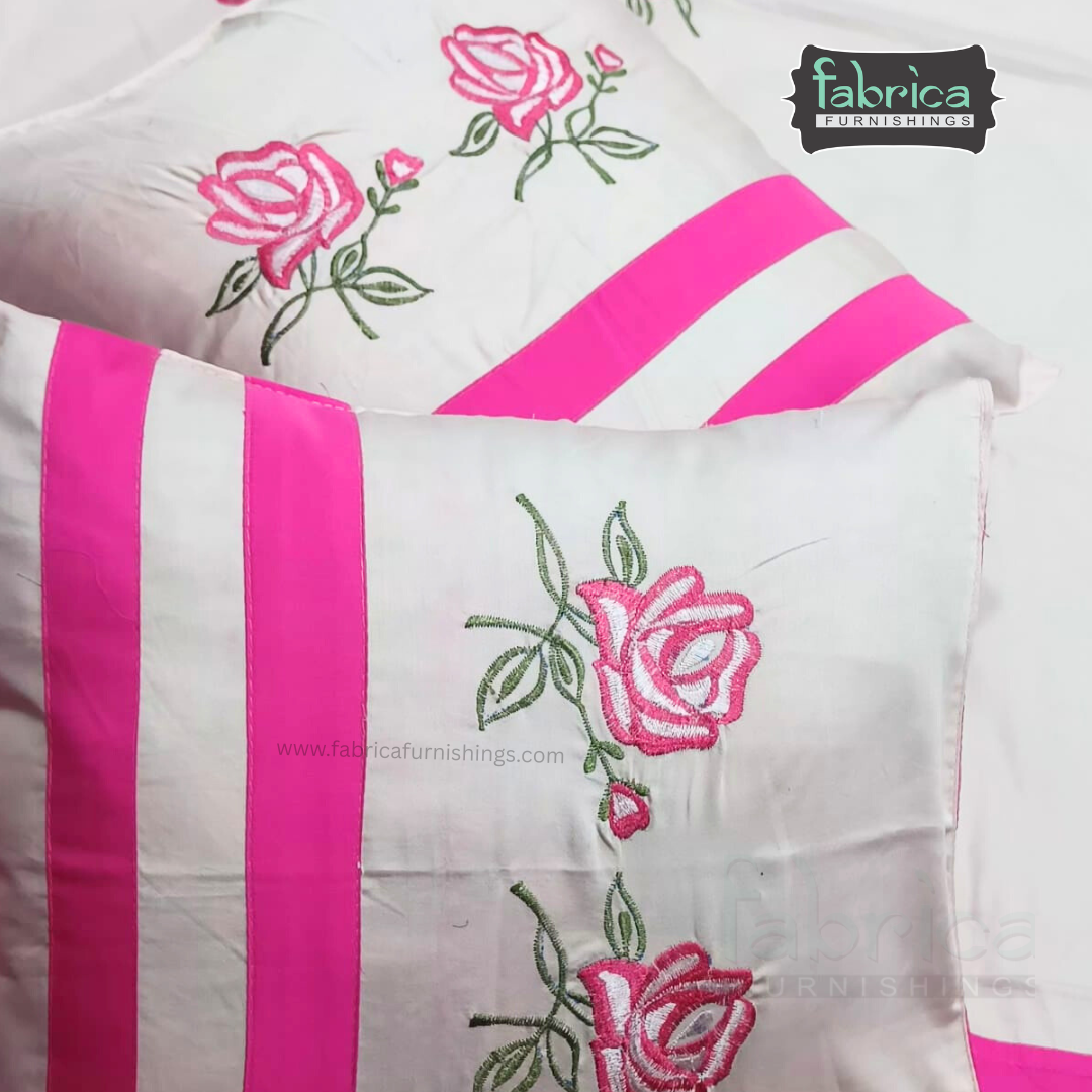 Decor Classic Designer Pure Cotton 8 Pcs Embroidered Diwan Set