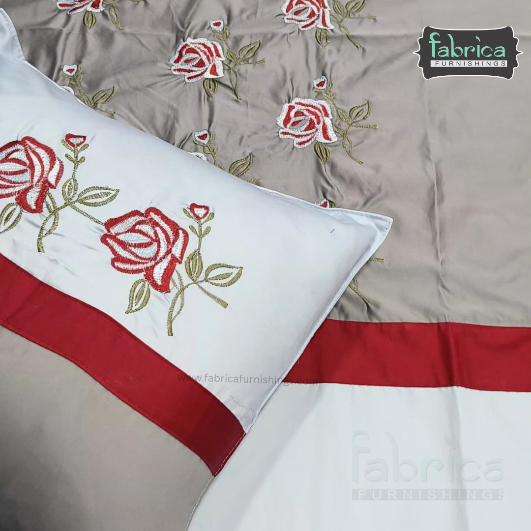 Decor Classic Designer Pure Cotton 8 Pcs Embroidered Diwan Set