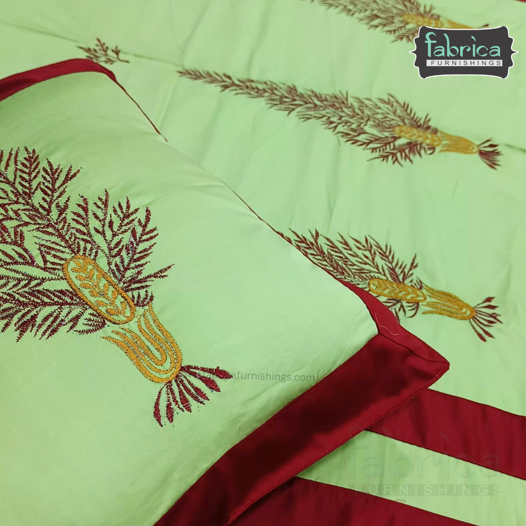 Decor Classic Designer Pure Cotton 8 Pcs Embroidered Diwan Set