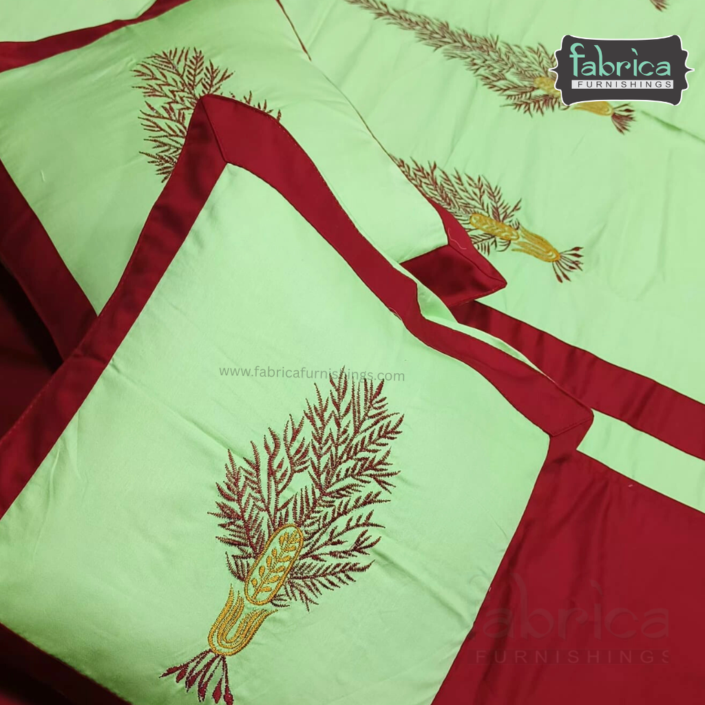 Decor Classic Designer Pure Cotton 8 Pcs Embroidered Diwan Set
