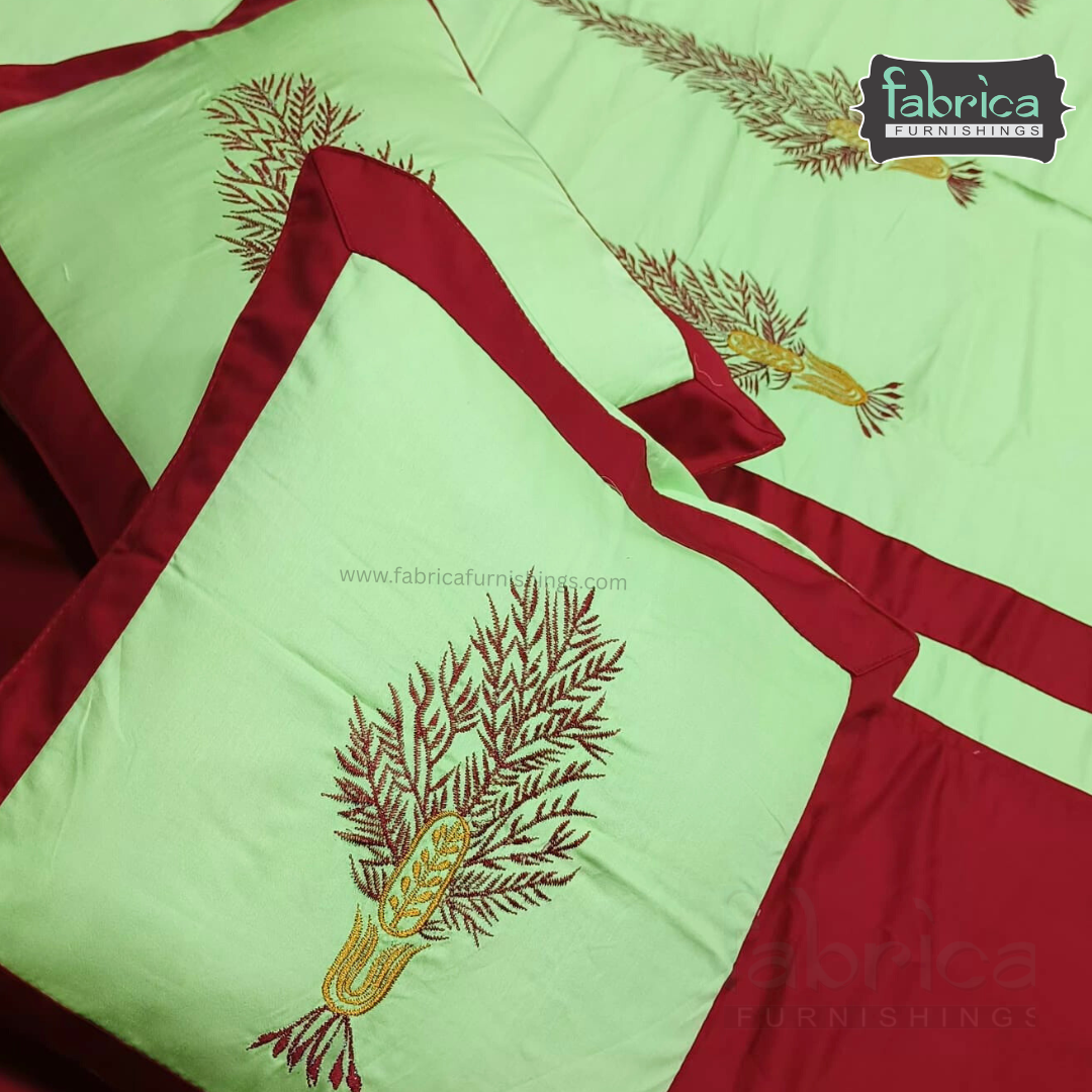 Decor Classic Designer Pure Cotton 8 Pcs Embroidered Diwan Set
