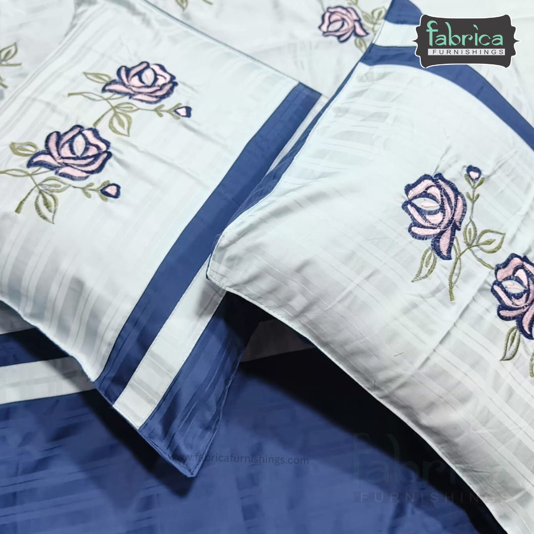 Decor Classic Designer Pure Cotton 8 Pcs Embroidered Diwan Set