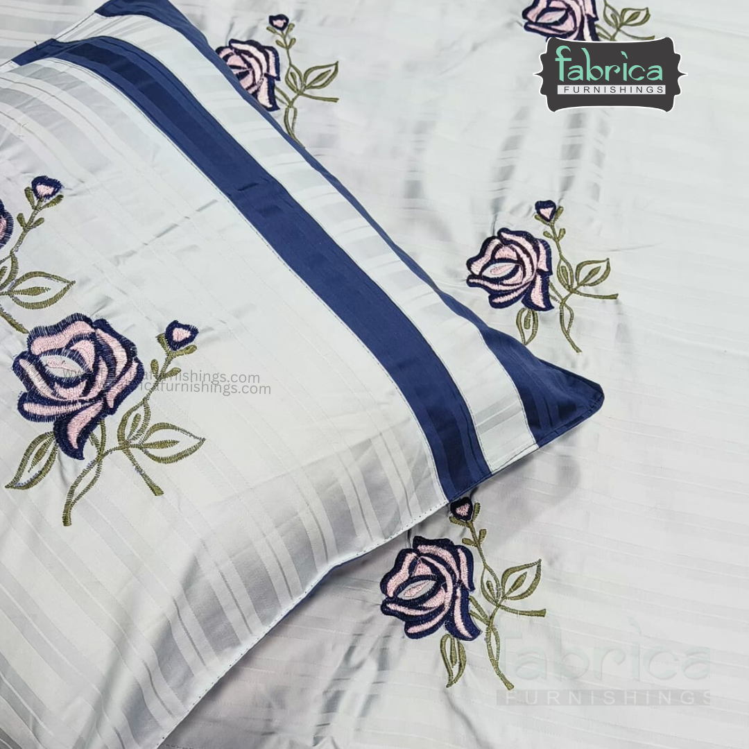 Decor Classic Designer Pure Cotton 8 Pcs Embroidered Diwan Set