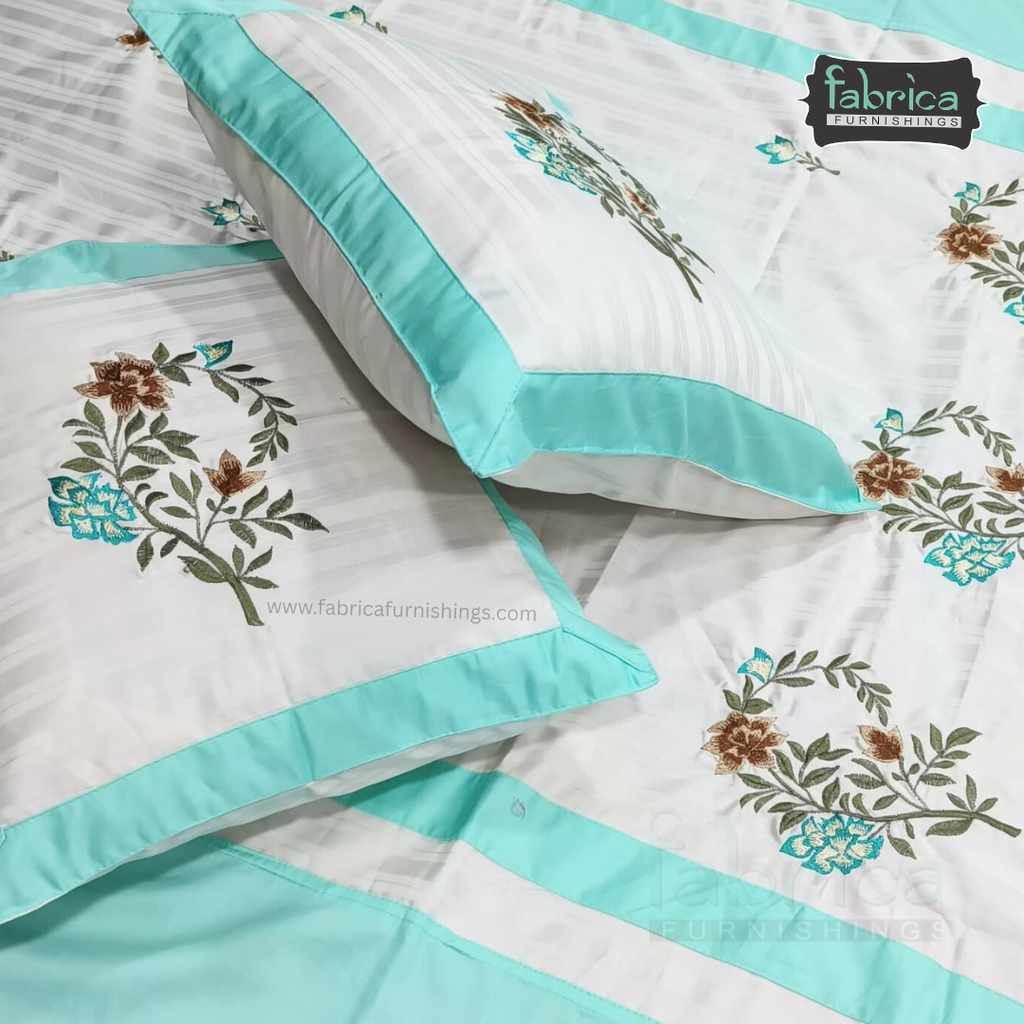 Decor Classic Designer Pure Cotton 8 Pcs Embroidered Diwan Set