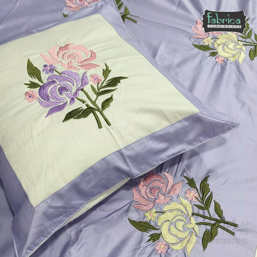 Decor Classic Designer Pure Cotton 8 Pcs Embroidered Diwan Set