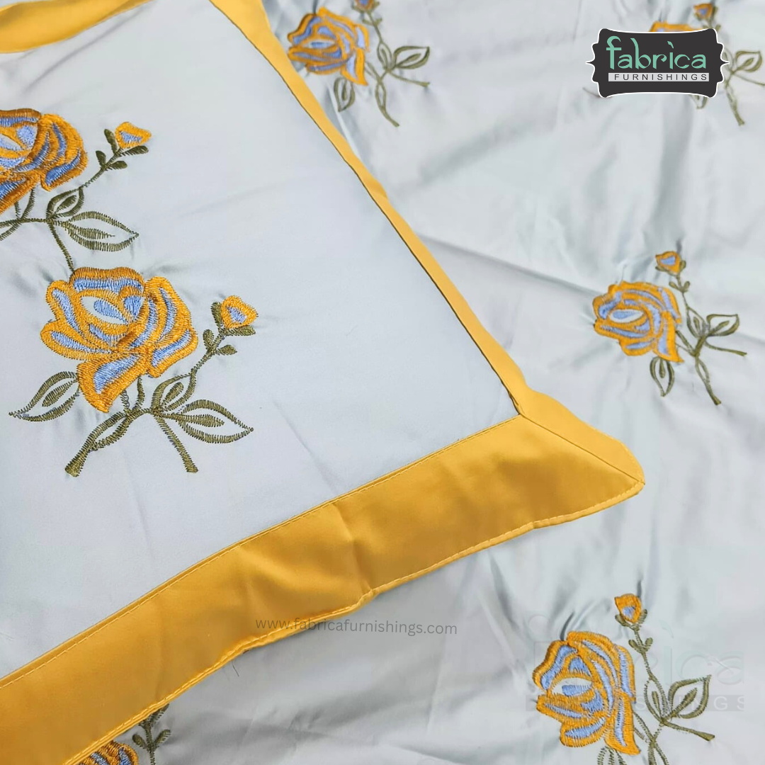 Decor Classic Designer Pure Cotton 8 Pcs Embroidered Diwan Set