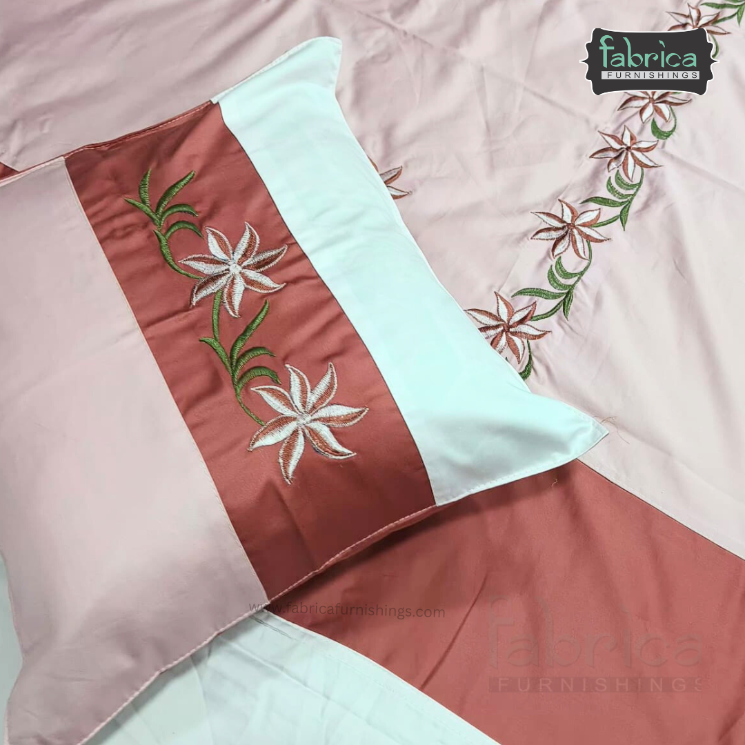 Decor Classic Designer Pure Cotton 8 Pcs Embroidered Diwan Set