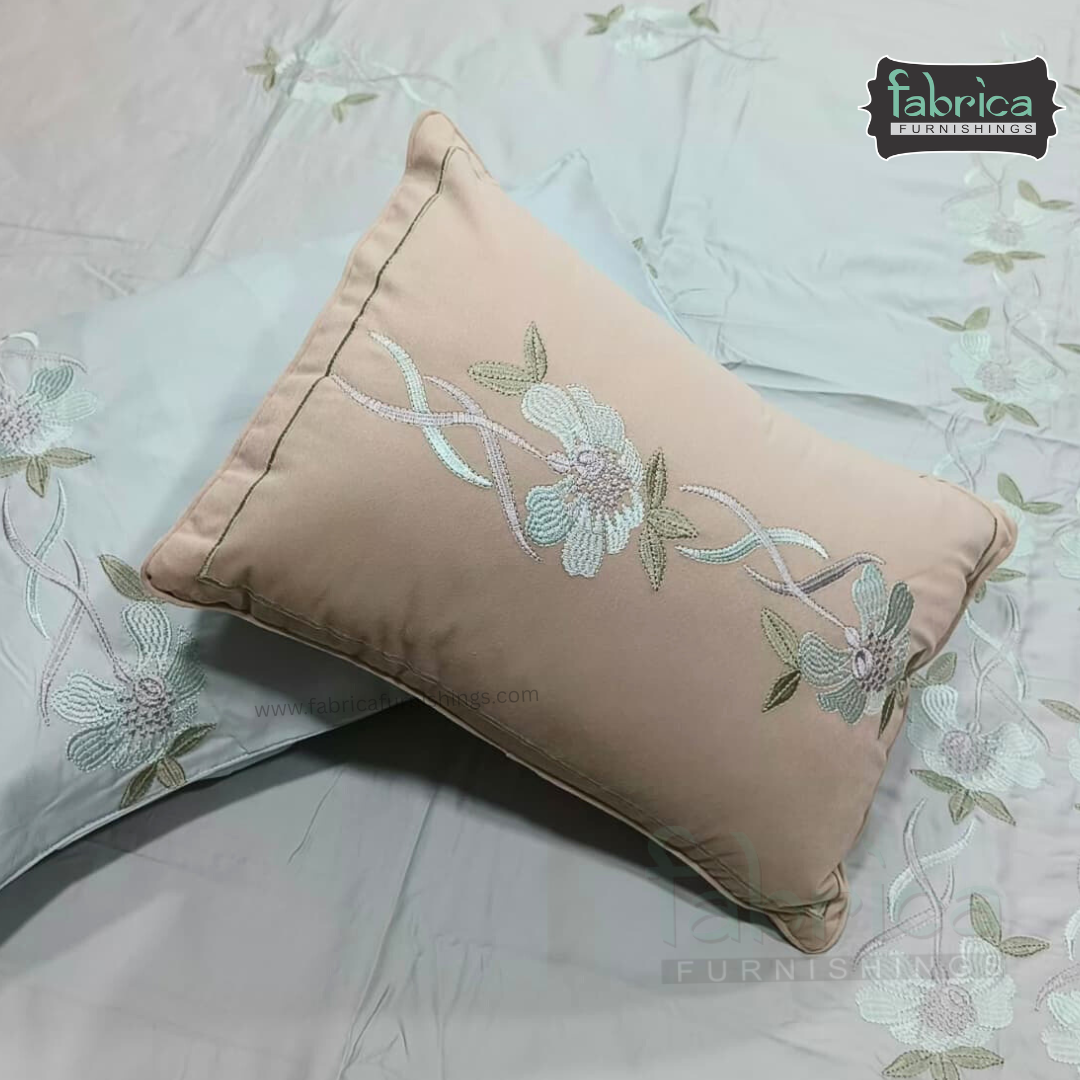 Monarch Designer Embroidered 5 Piece Bedding Set