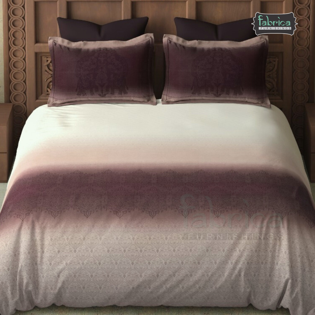 Heritage Ombre Printed 300 Tc Premium Pure Cotton King Size Bedsheet