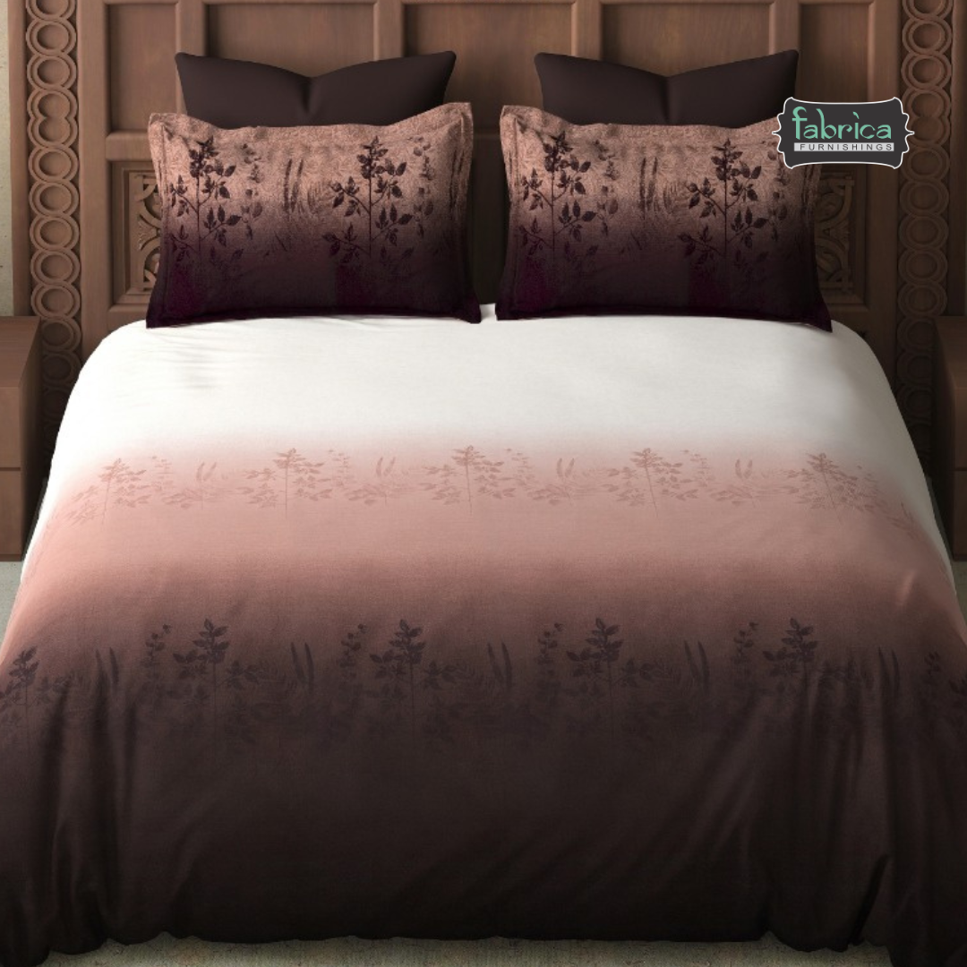 Heritage Ombre Printed 300 Tc Premium Pure Cotton King Size Bedsheet