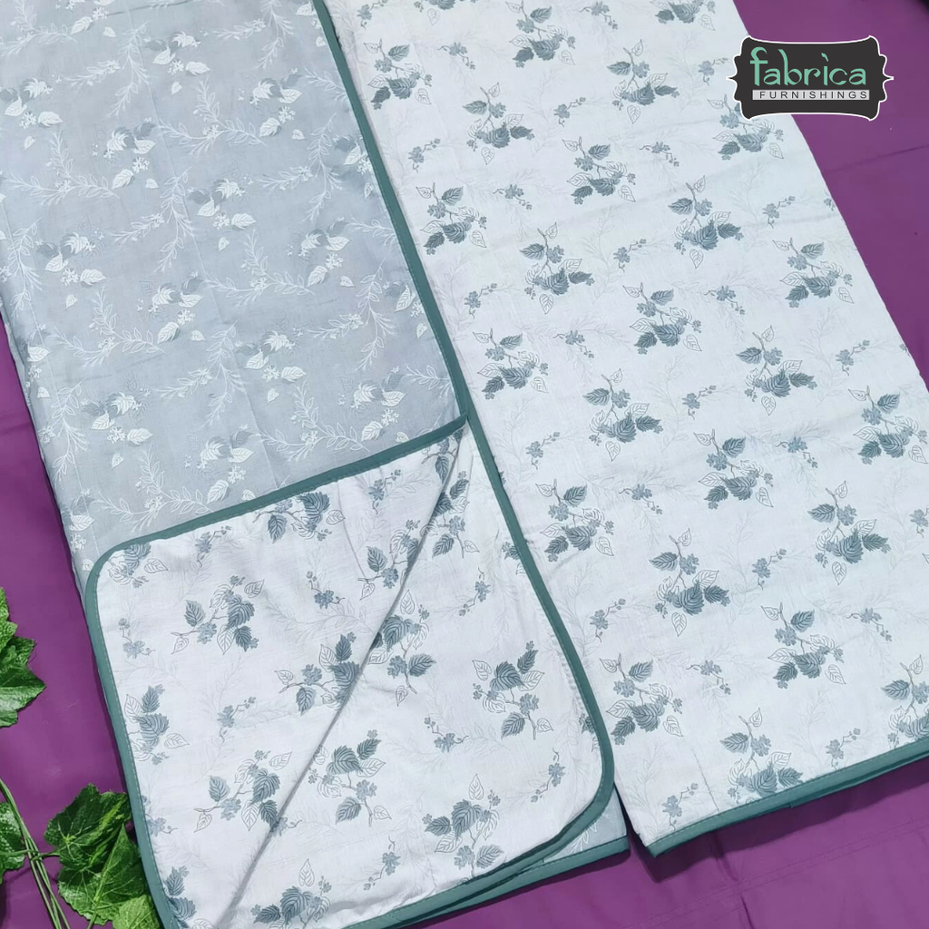 Blissed Pure Cotton Soothing Single Duvet Covers Pair (TEHAR)