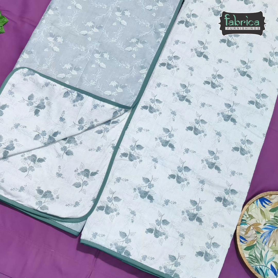 Blissed Pure Cotton Soothing Single Duvet Covers Pair (TEHAR)