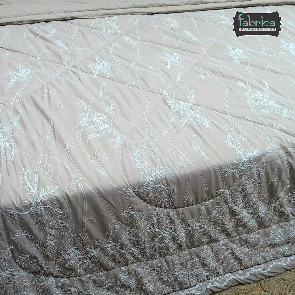 Blossom Imported Pure Cotton King Size Embroidered Comforter