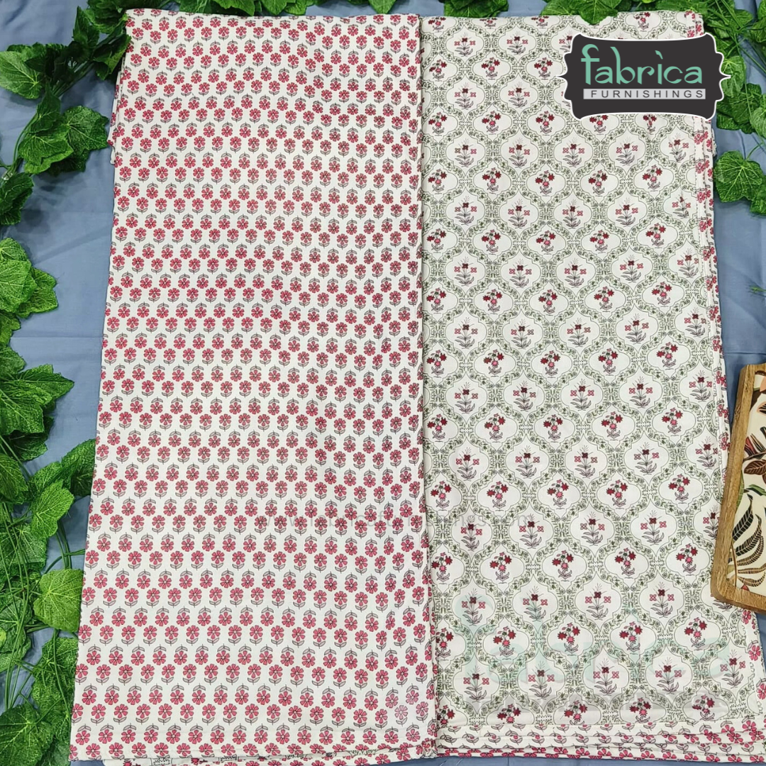 Navrang Pure Cotton Soothing Single Duvet  Pair (TEHAR)