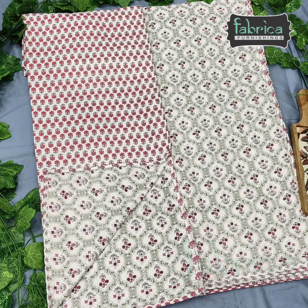 Navrang Pure Cotton Soothing Single Duvet  Pair (TEHAR)