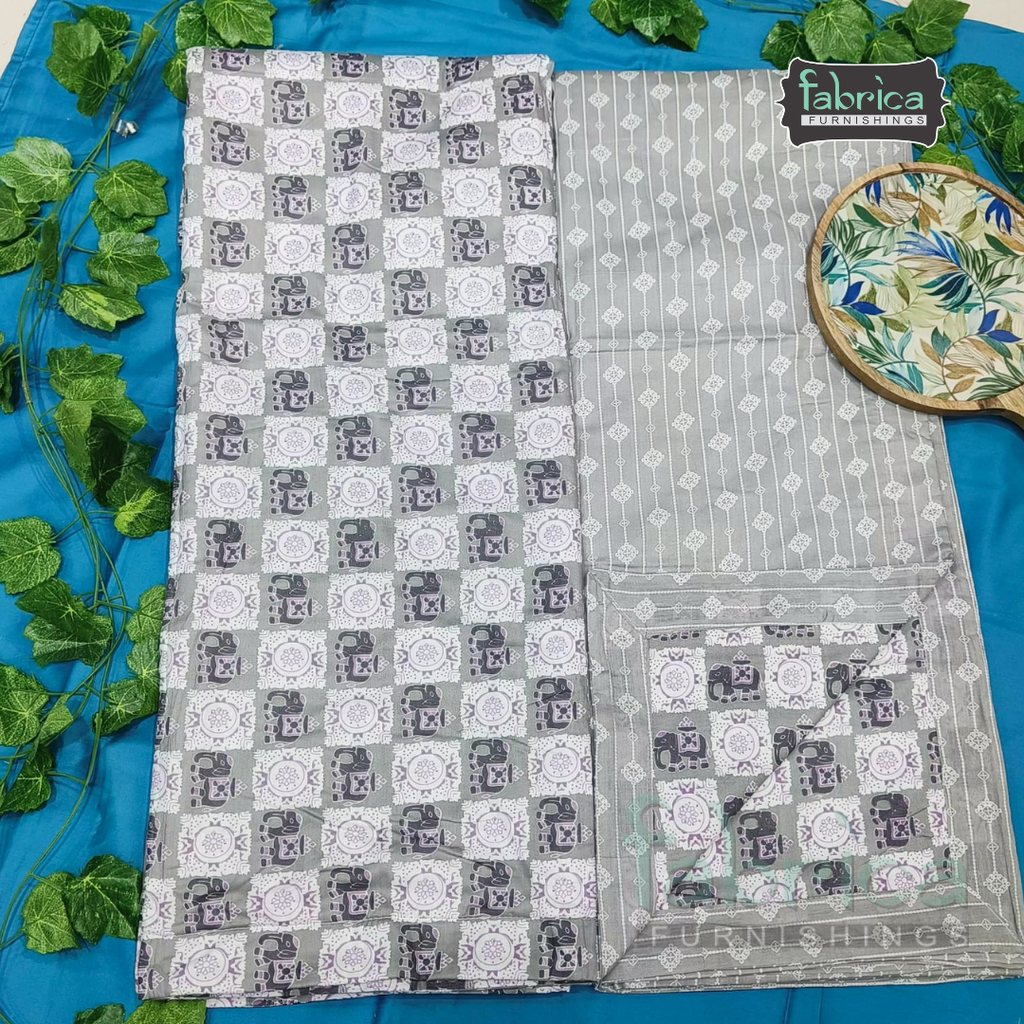Navrang Pure Cotton Soothing Single Duvet  Pair (TEHAR)