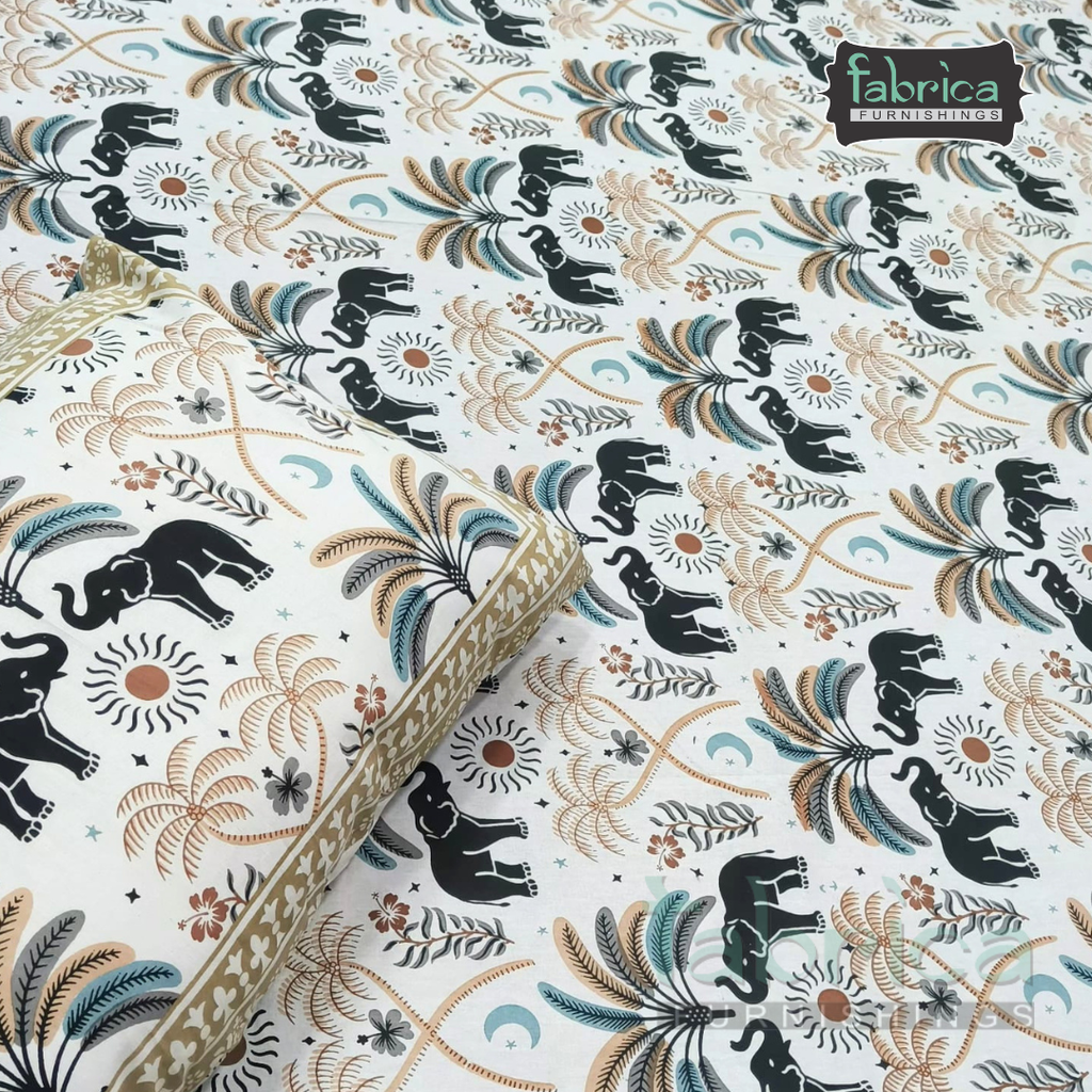Royal Rajasthani Handblock Print pure Cotton Double Bed Sheets
