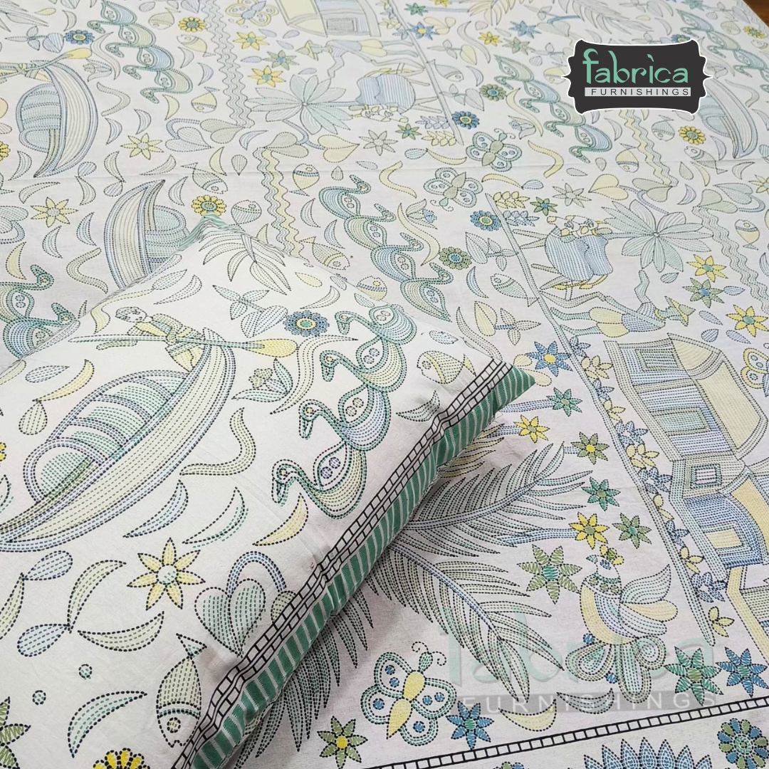 Royal Rajasthani Handblock Print pure Cotton Double Bed Sheets