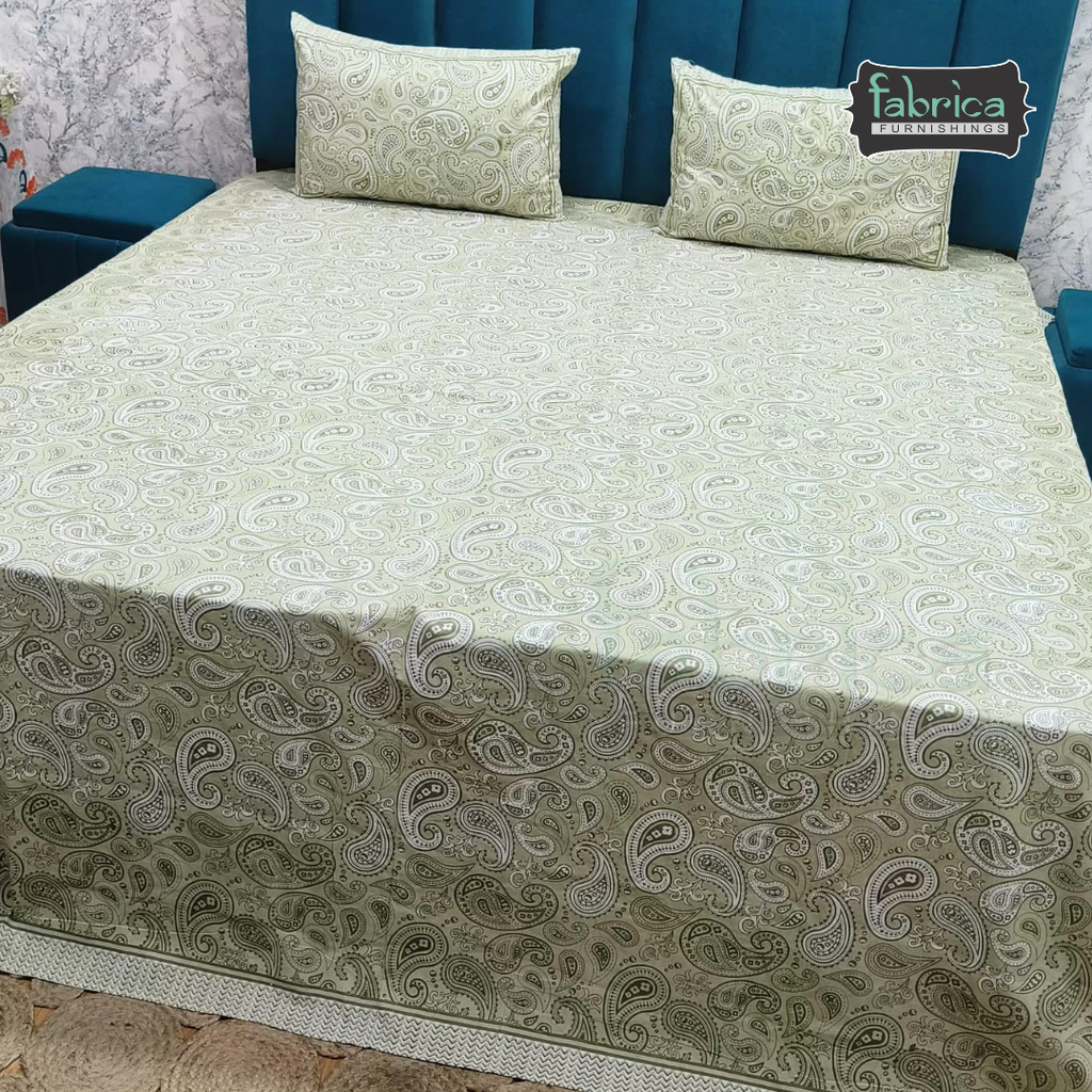 Royal Rajasthani Handblock Print pure Cotton Double Bed Sheets