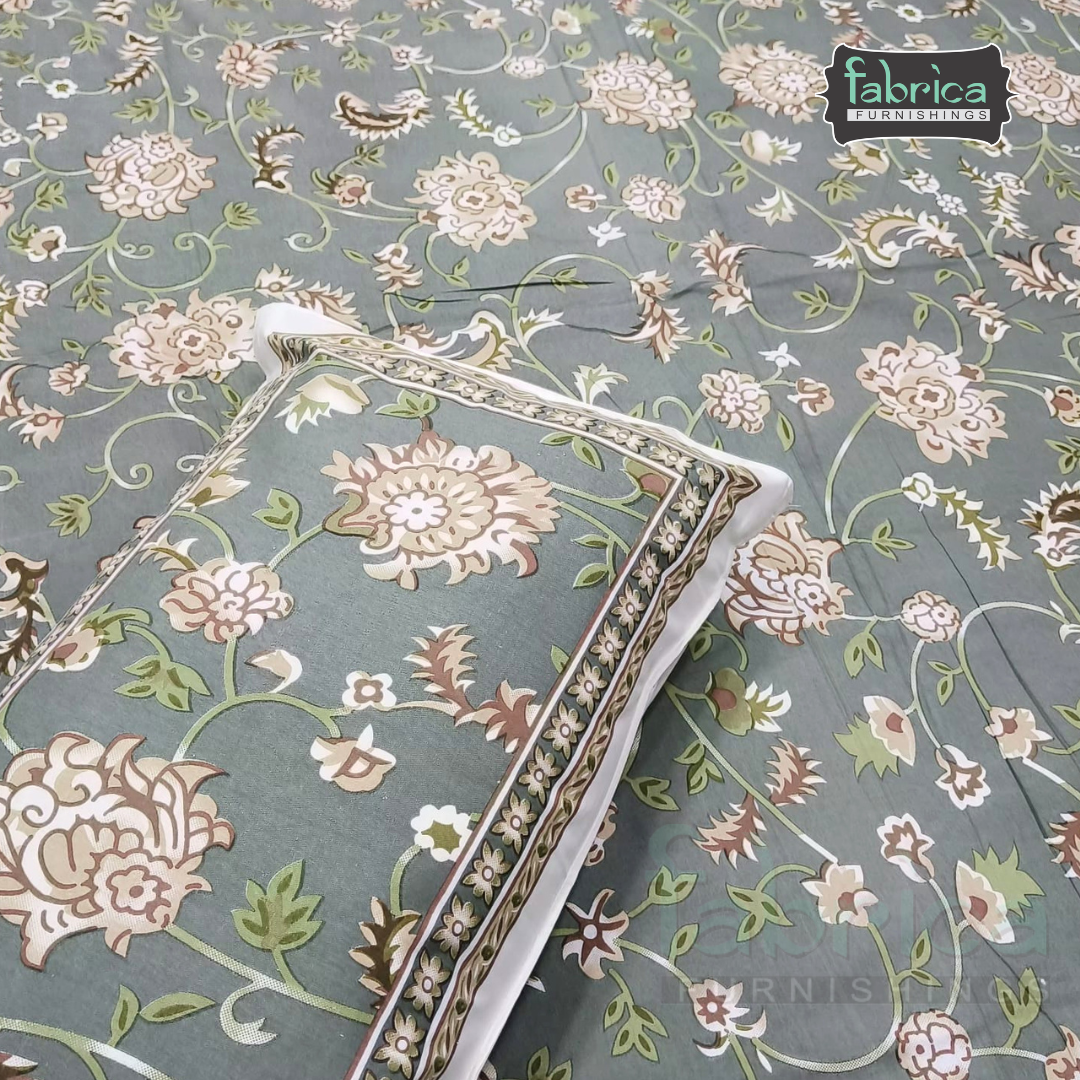 Shahi Printed Premium Pure Cotton Super Kingsize Bed Sheets(110*110) inches