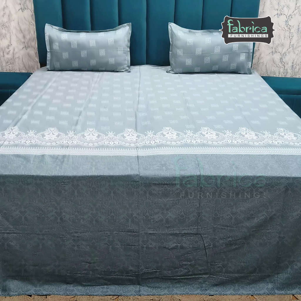 Pearl Print Premium Pure Cotton king Size Bedsheet