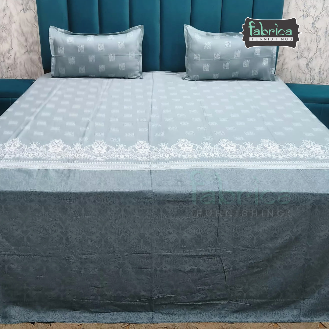 Pearl Print Premium Pure Cotton king Size Bedsheet