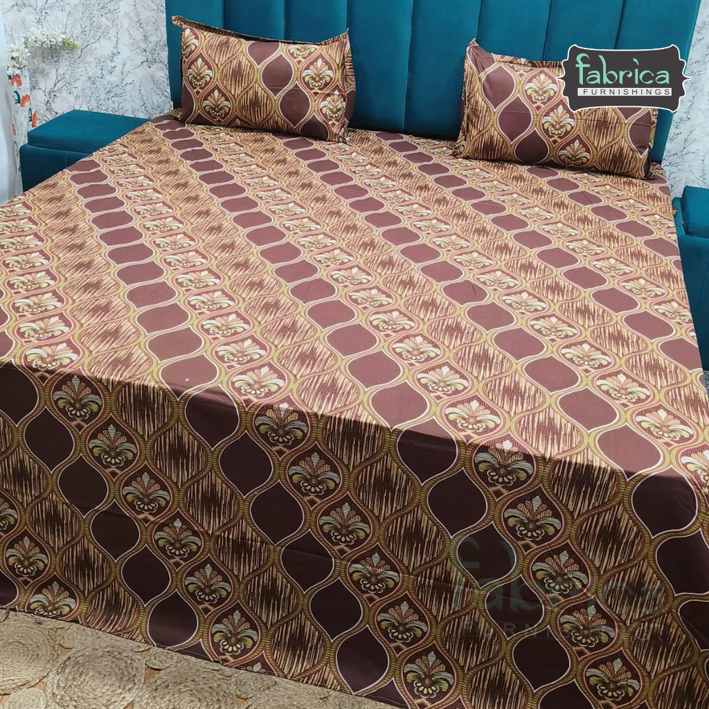 Pearl Print Premium Pure Cotton king Size Bedsheet