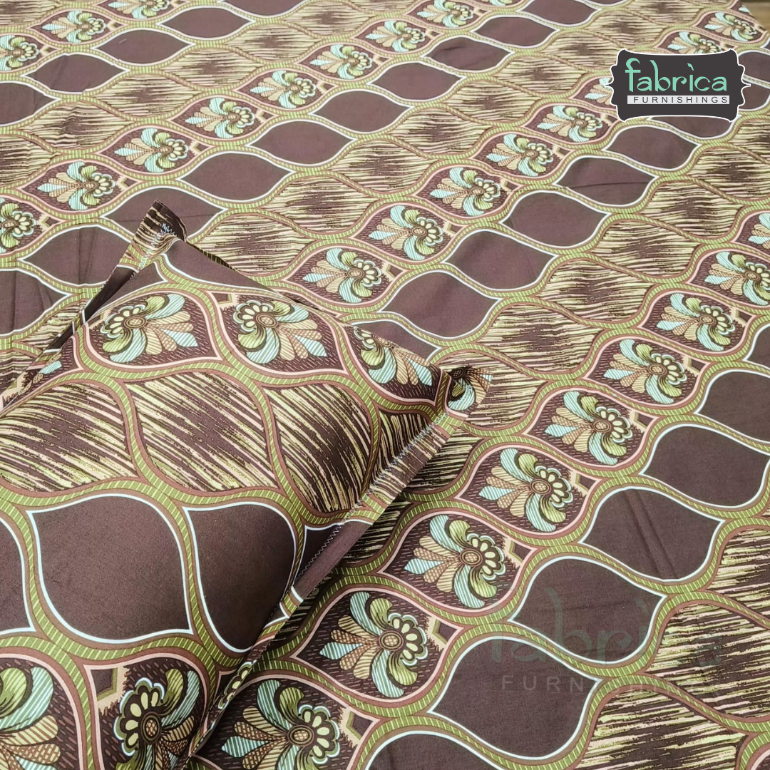 Pearl Print Premium Pure Cotton king Size Bedsheet