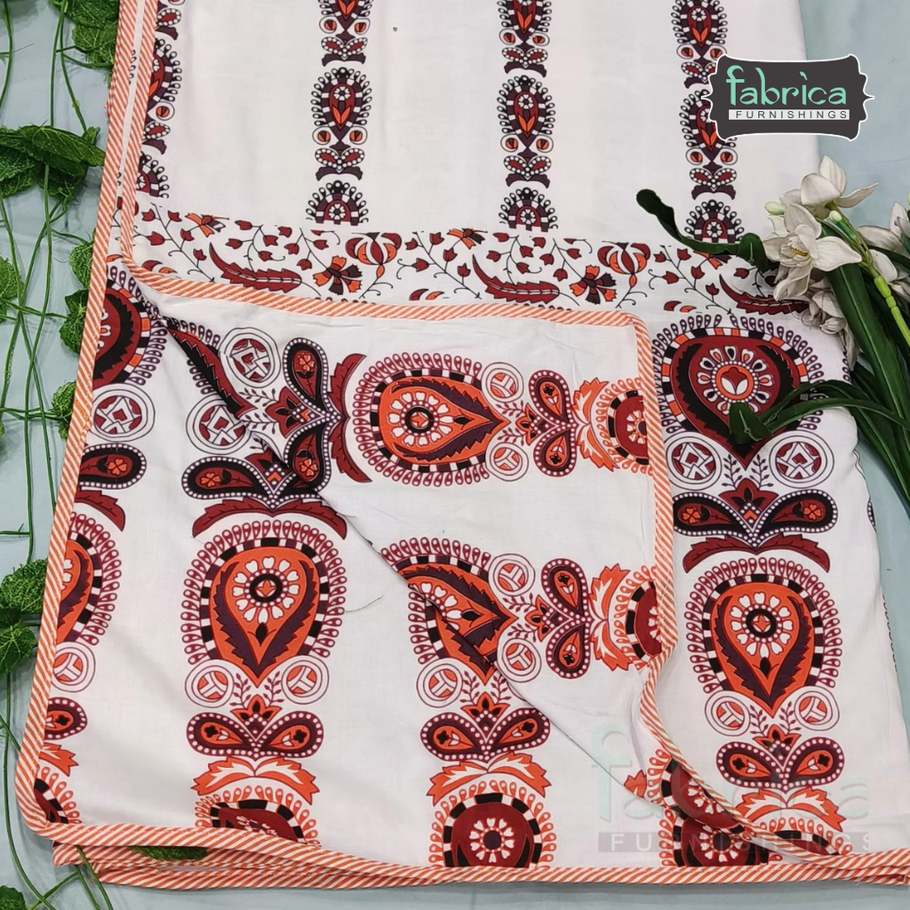 Noor Printed Mul Cotton Double Bed AC Duvet ( Tehar )