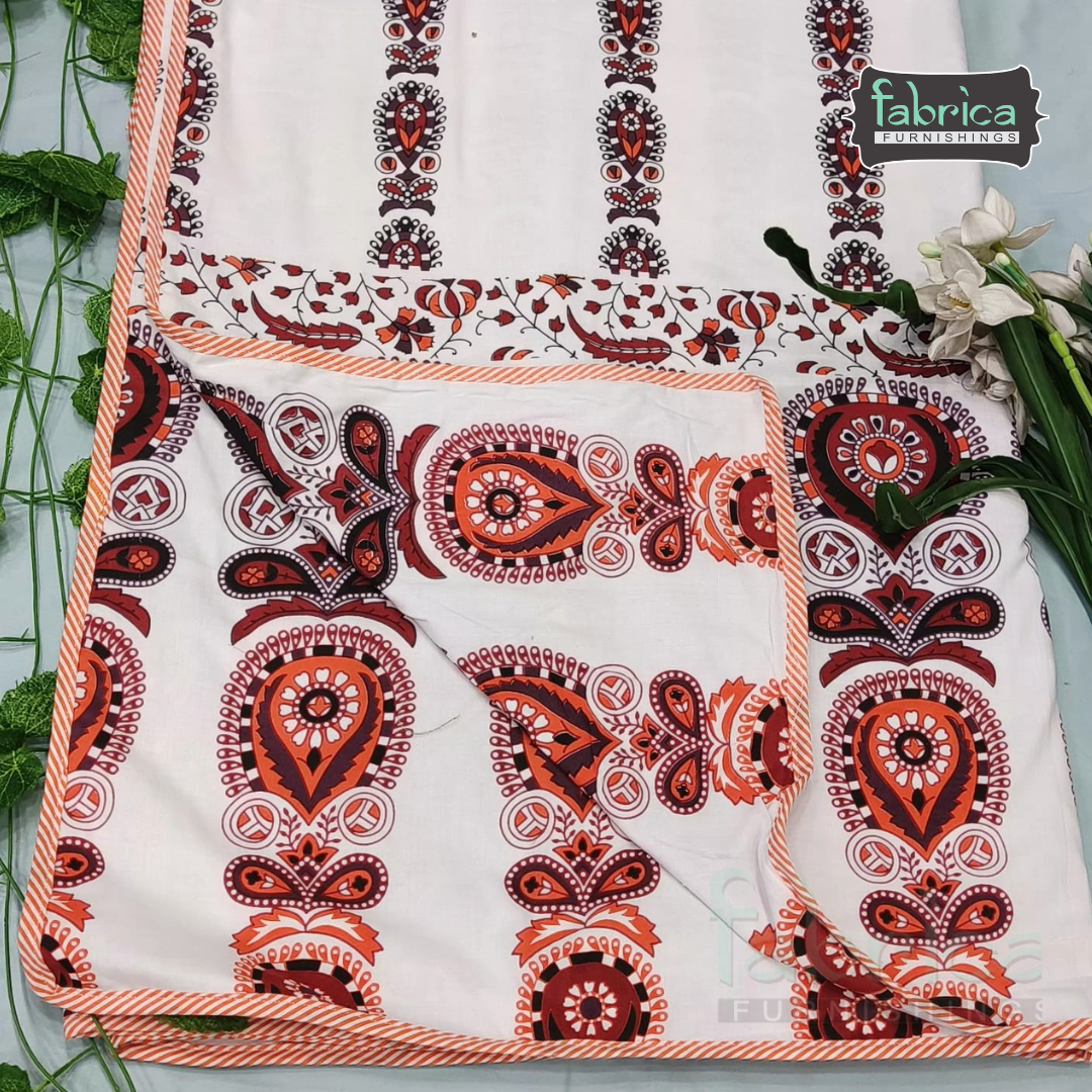 Noor Printed Mul Cotton Double Bed AC Duvet ( Tehar )