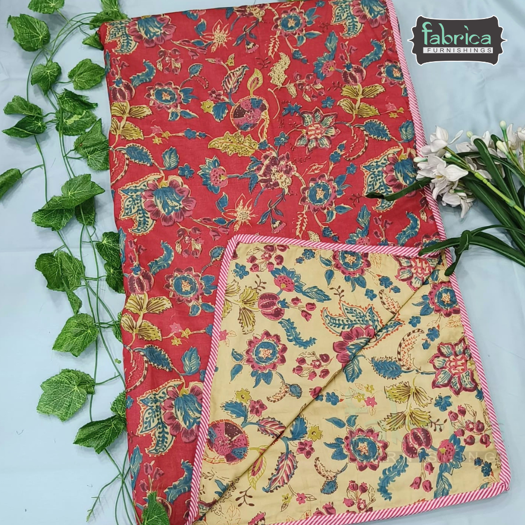 Noor Printed Mul Cotton Double Bed AC Duvet ( Tehar )