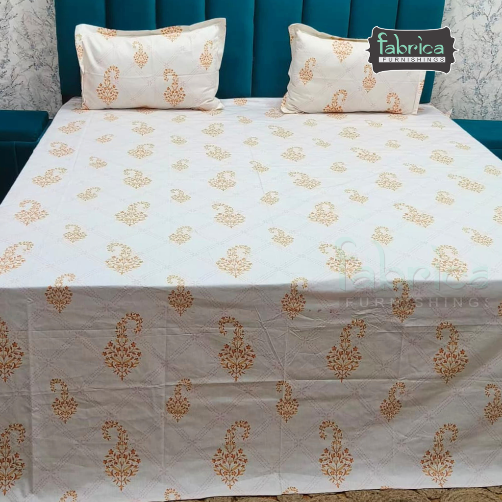 Premium Export Cotton King Size Printed Bedsheet