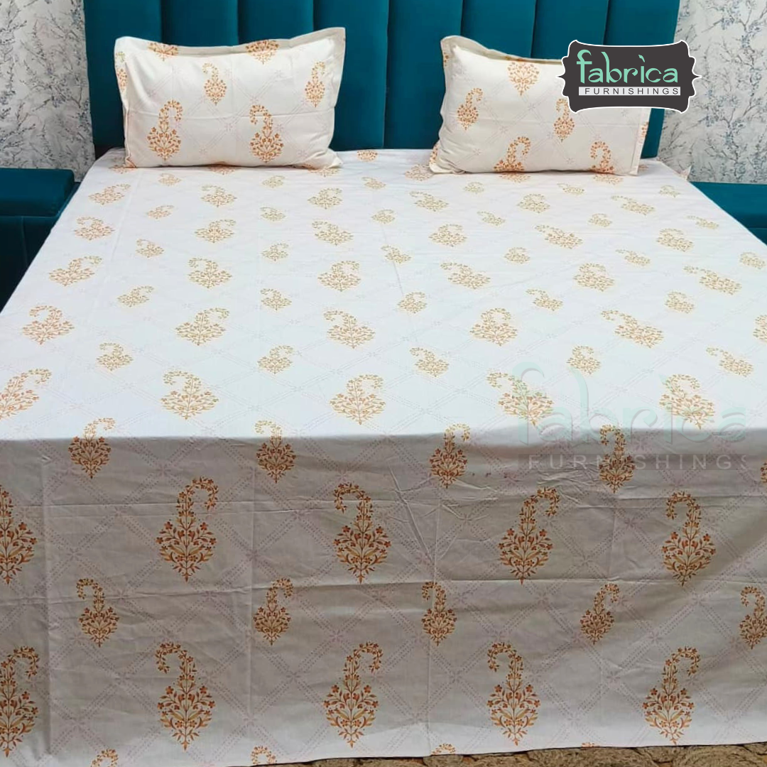 Premium Export Cotton King Size Printed Bedsheet