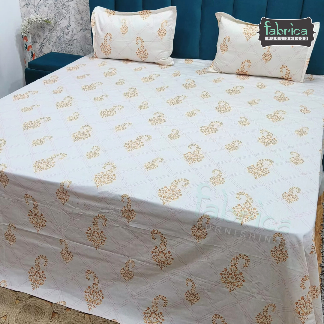 Premium Export Cotton King Size Printed Bedsheet