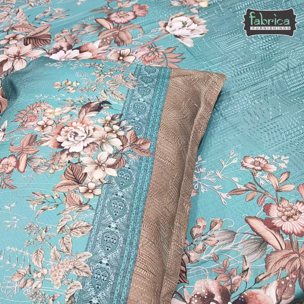 Digital Raga Printed King Size (400 Tc) Pure Cotton Bedsheet