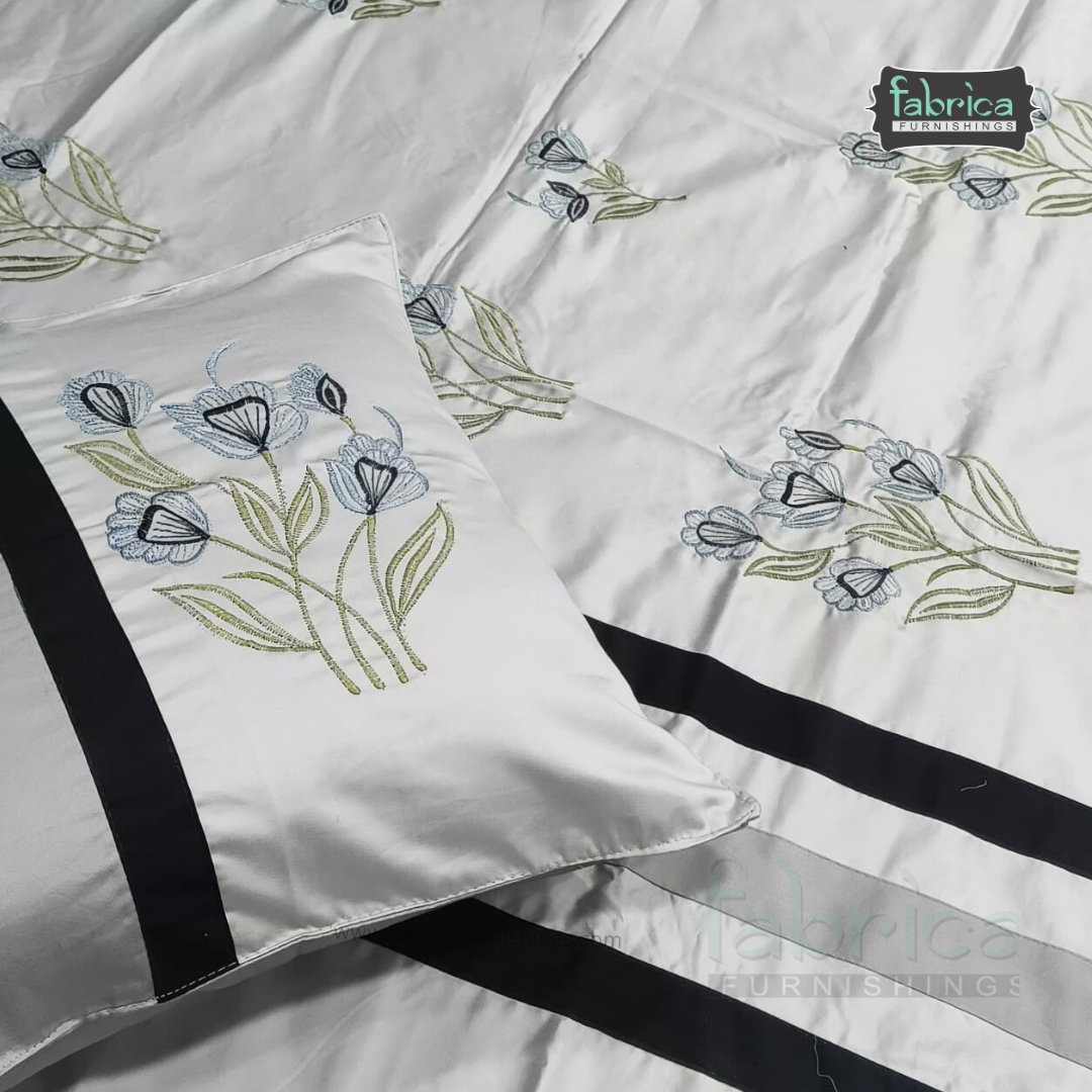 Decor Classic Designer Pure Cotton 8 Pcs Embroidered Diwan Set