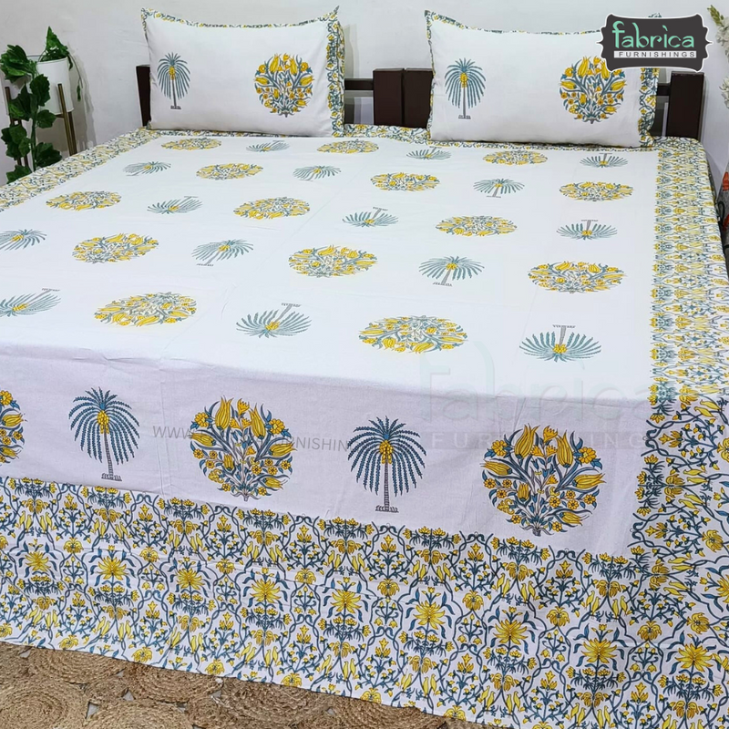 Bahar Bliss Mul Cotton 4 pcs Bedding Set