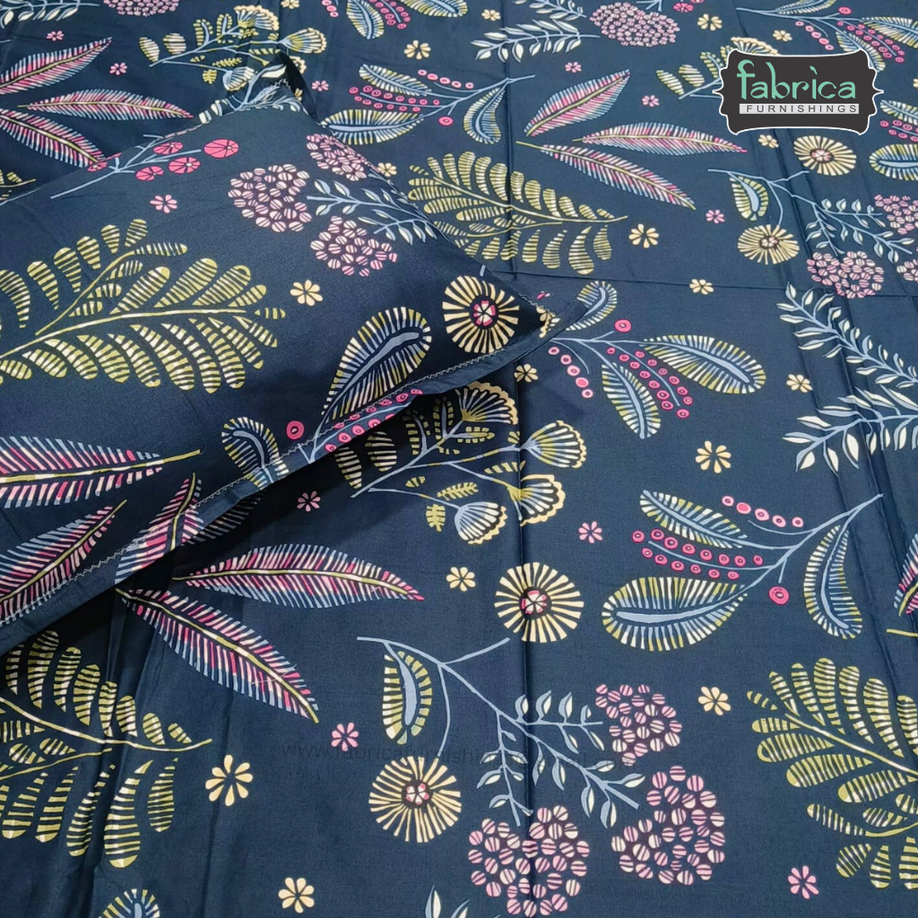 Procian Print Premium Pure Cotton Queen Size Bedsheet