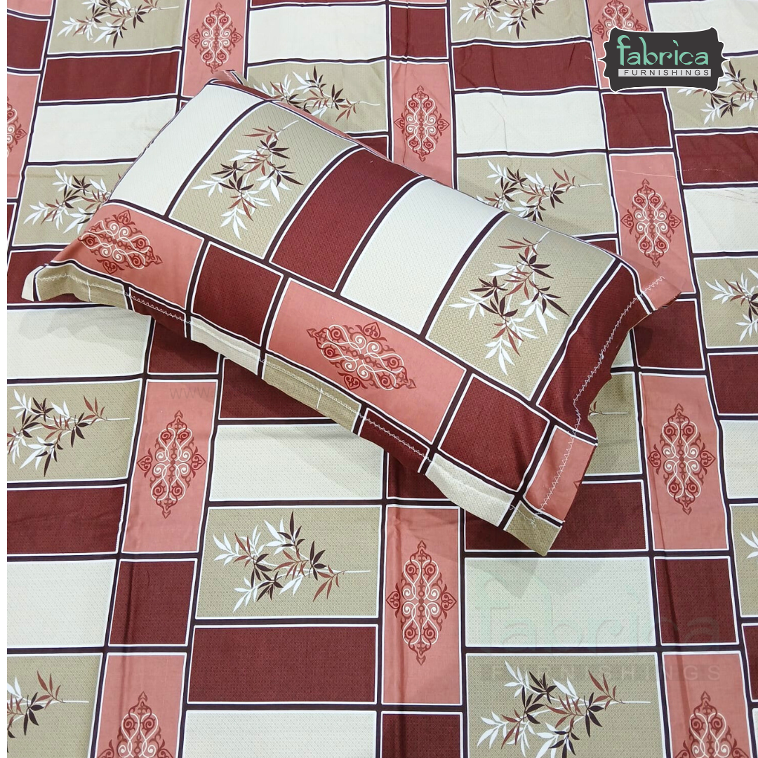 Procian Print Premium Pure Cotton Queen Size Bedsheet