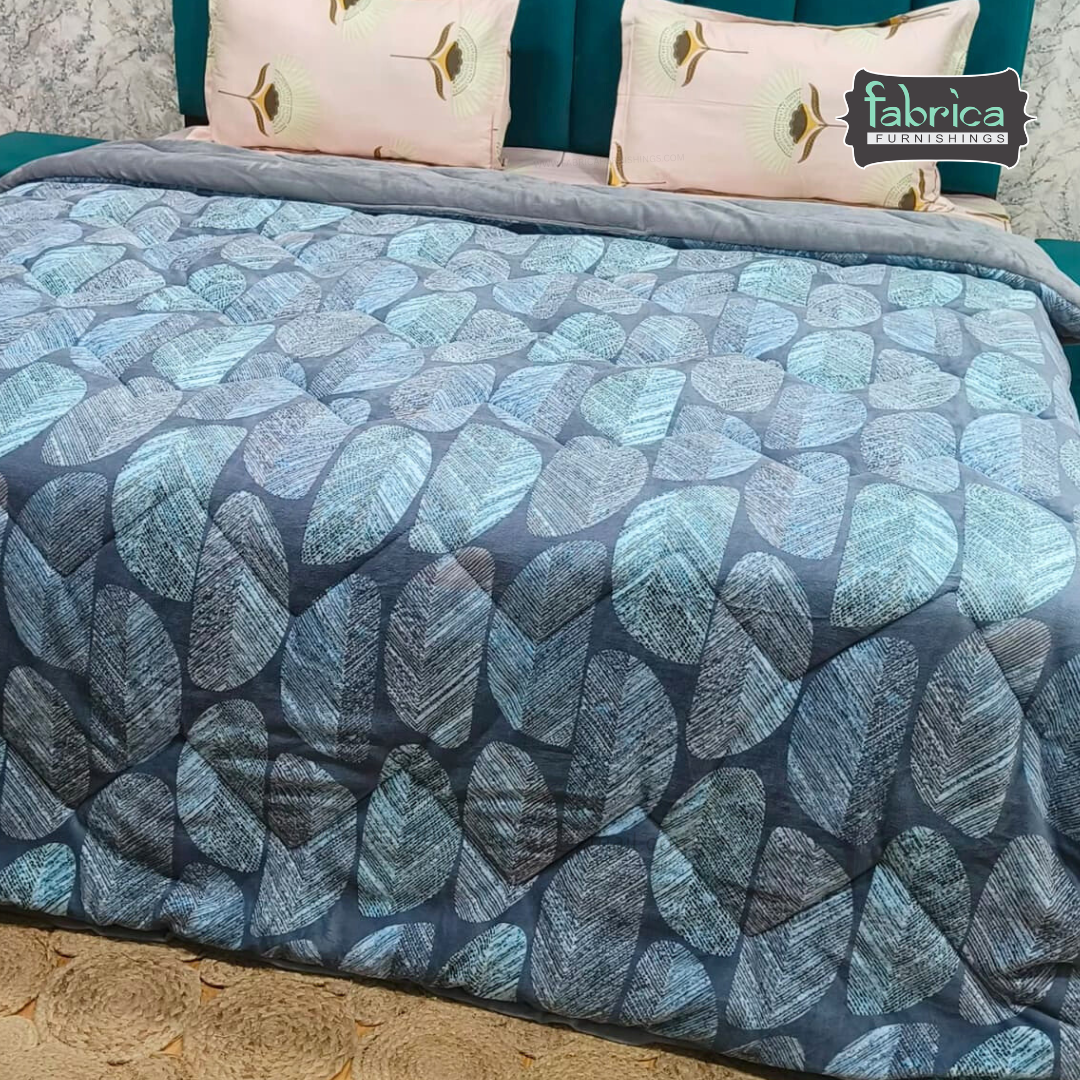 Clayton Digital Printed Double Bed Reversible Winter Quilt