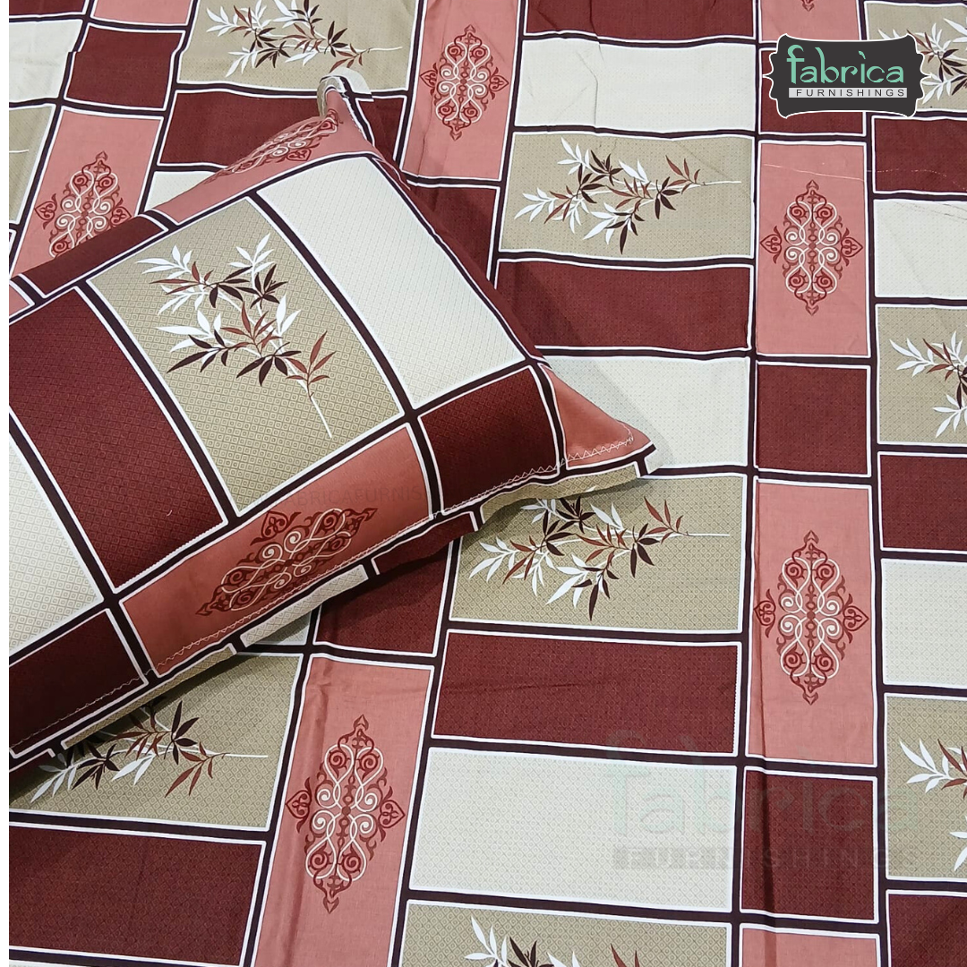 Procian Print Premium Pure Cotton Queen Size Bedsheet