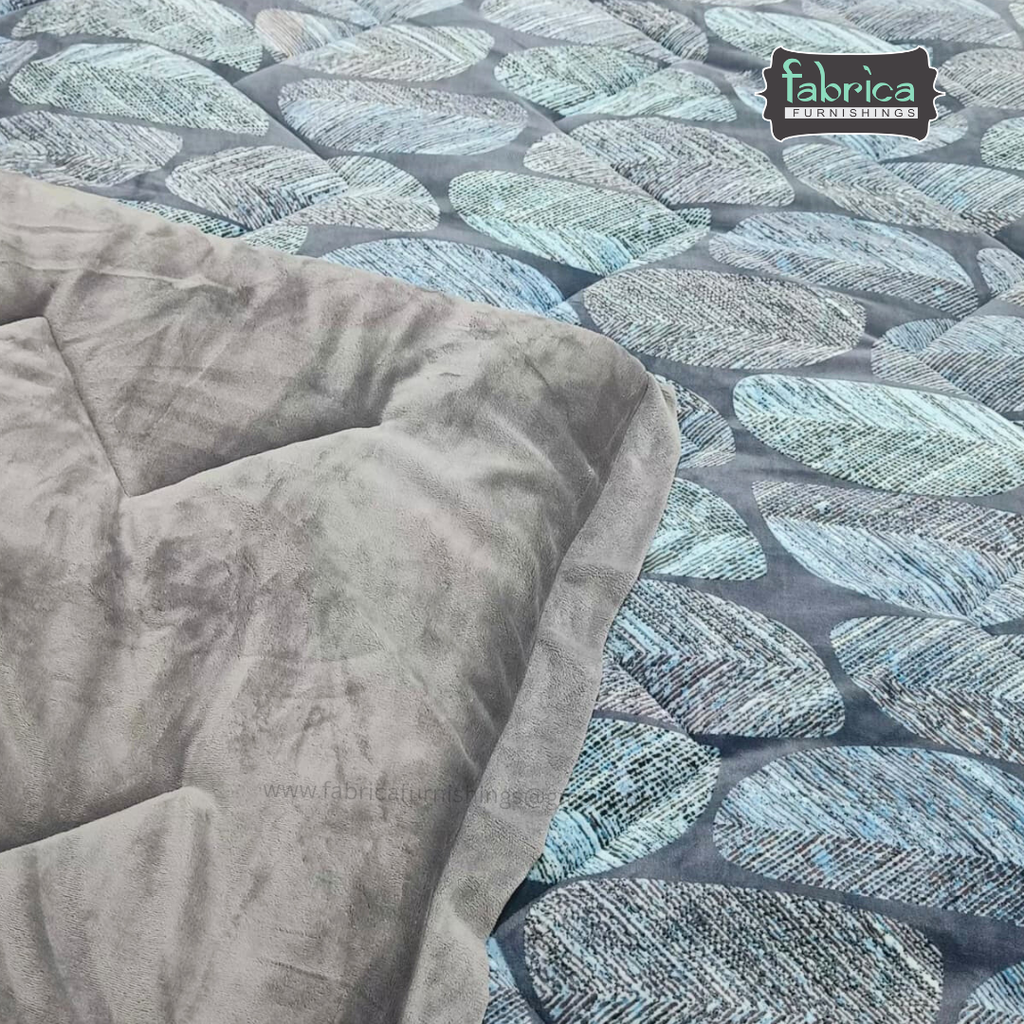 Clayton Digital Printed Double Bed Reversible Winter Quilt