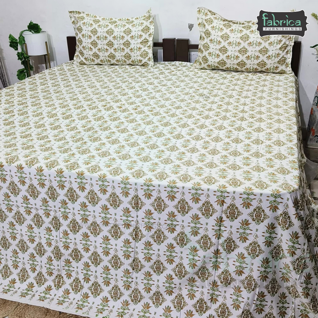 Glory Pure Cotton Premium King Size Bedsheet