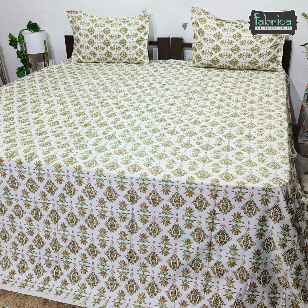 Glory Pure Cotton Premium King Size Bedsheet