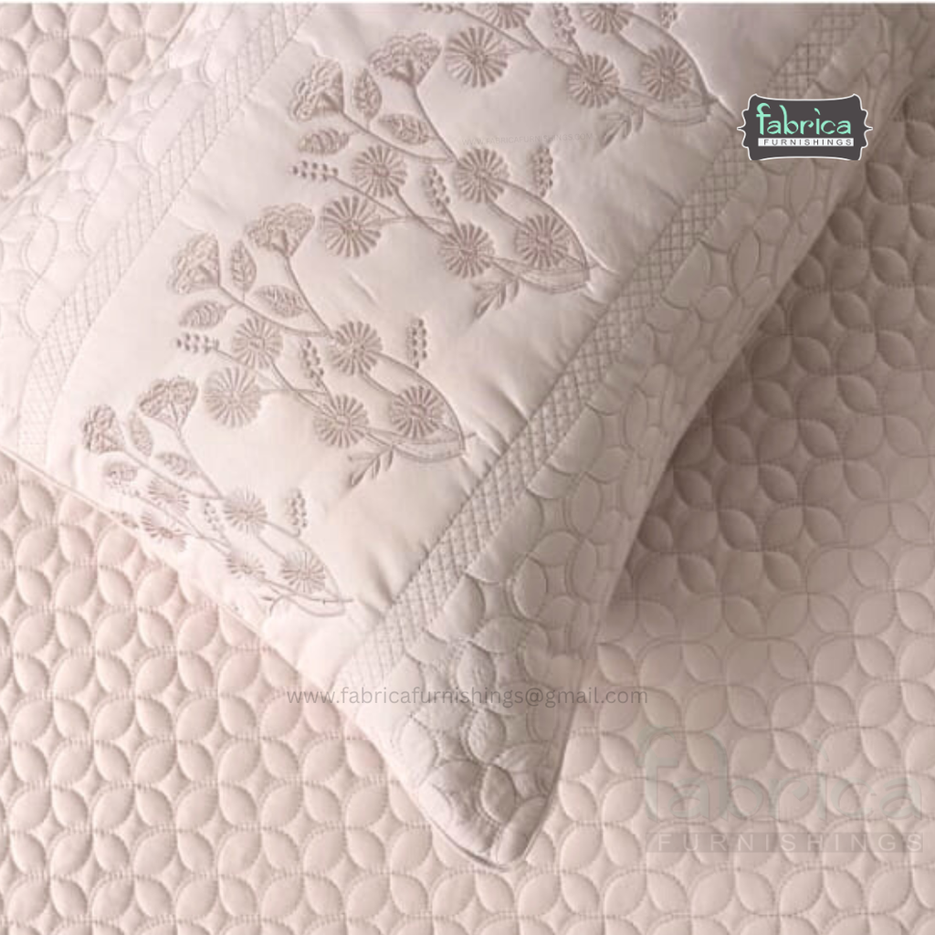 Harvest Embroidered King Size Bedcover set