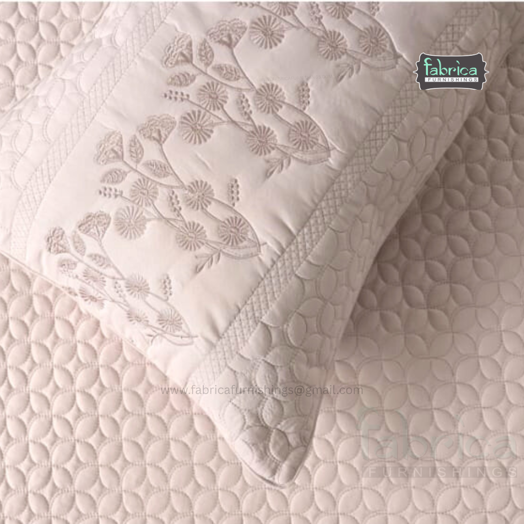 Harvest Embroidered King Size Bedcover set