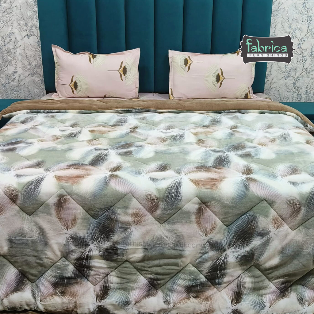 Clayton Digital Printed Double Bed Reversible Winter Quilt