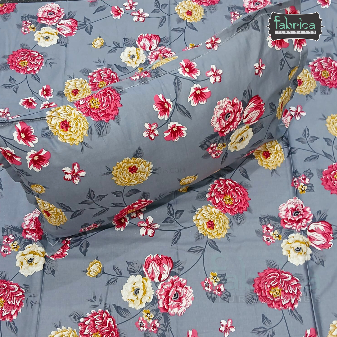 Procian Print Premium Pure Cotton Queen Size Bedsheet