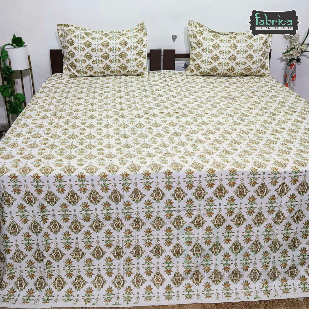 Glory Pure Cotton Premium King Size Bedsheet