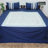 Fabby Decor Designer Print Cotton Queen Size Bed Sheets